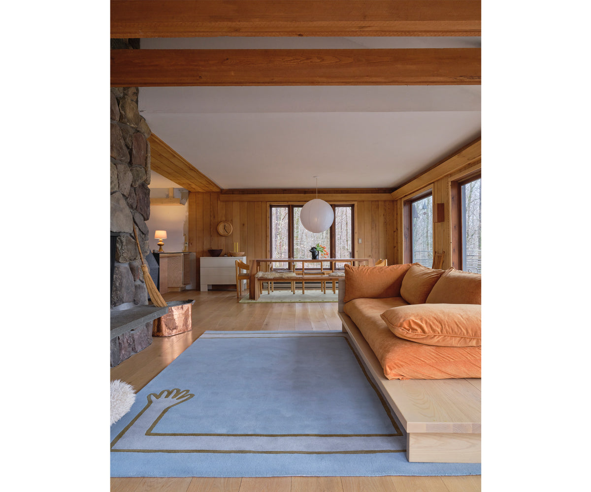 Cold picnic ラグ Cold Picnic | Embrace - Blue