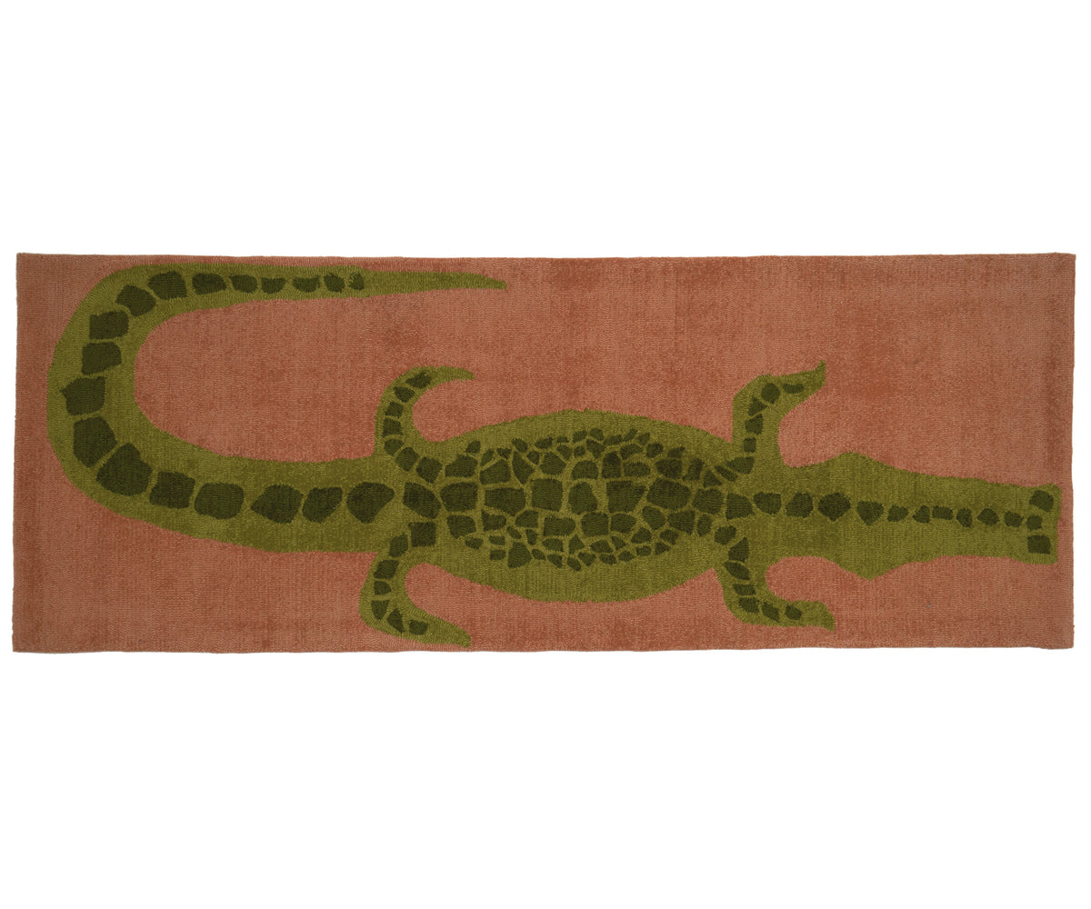 Cold Picnic | Wool/Nylon Crocodile Runner - Tomato