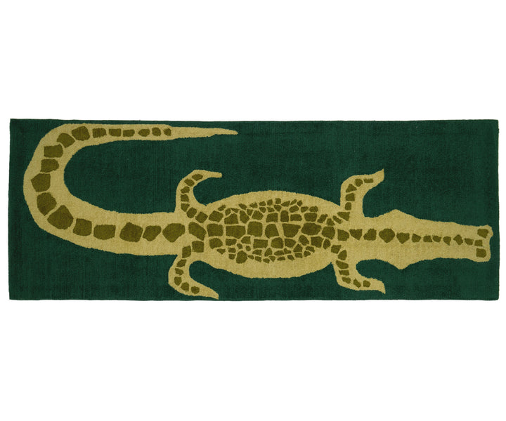 PREORDER Wool Nylon Crocodile Runner - Dark Emerald