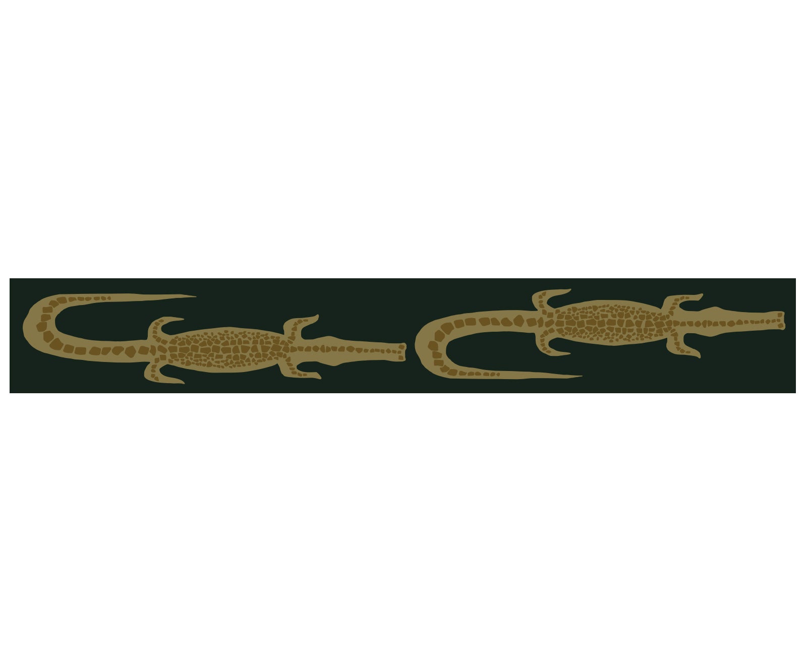 CUSTOM Bamboo Crocodile Runner - Emerald