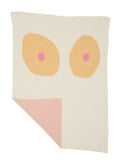 Tonal Boob Knit Blanket - Cream