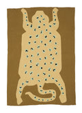 Earth Leopard Knit Blanket