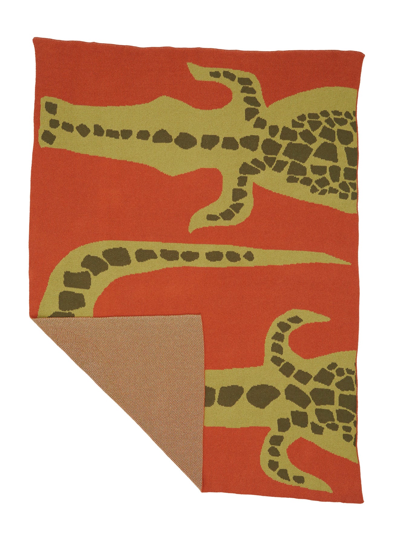 Crocodile Knit Blanket